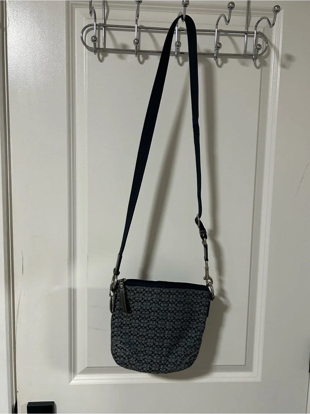 Coach Black Signature C Logo Crossbody Bag